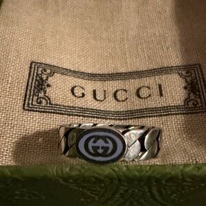 Gucci Silver Interlocking Women